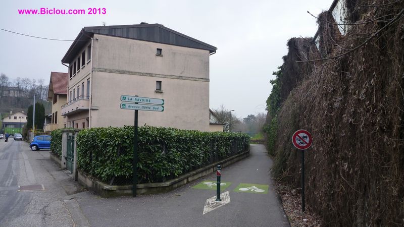 Balisage vers La Ravoie et ou Voie sud de chambéry en 2013