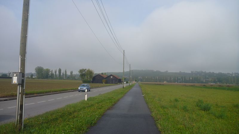 Belle piste cyclable (Suisse !)