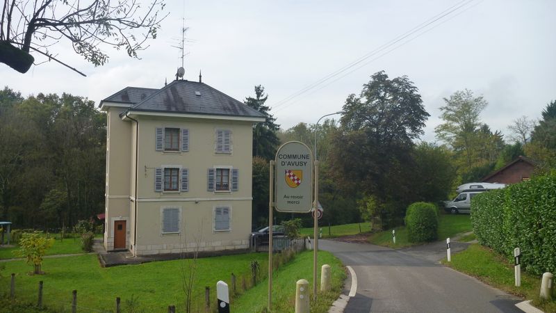 Frontière France - Suisse à Avusy