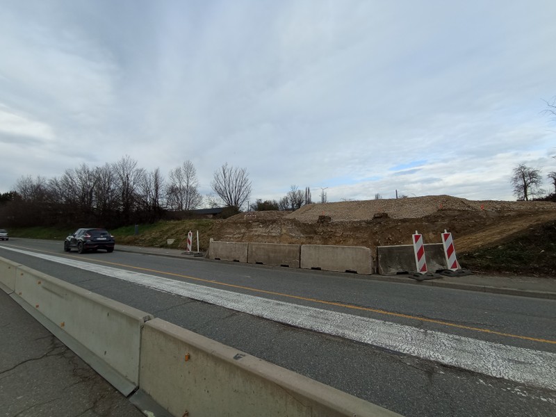 Annemasse : Arrivée de la voie verte dite ViaRhôna bis, en bordure de l'Arve , 2024