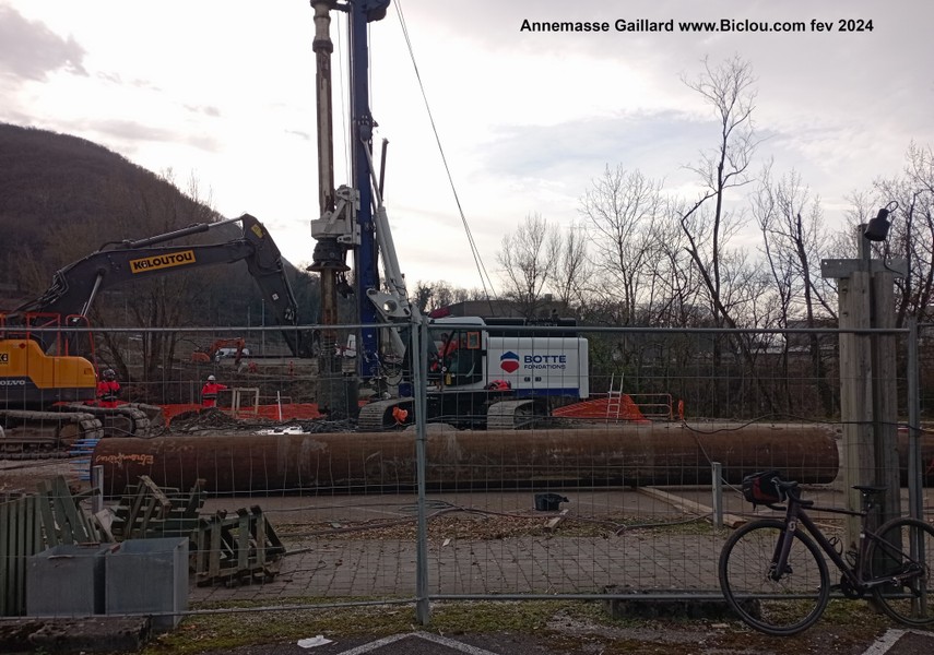 Travaux Annemasse bords Arve Fév 2024