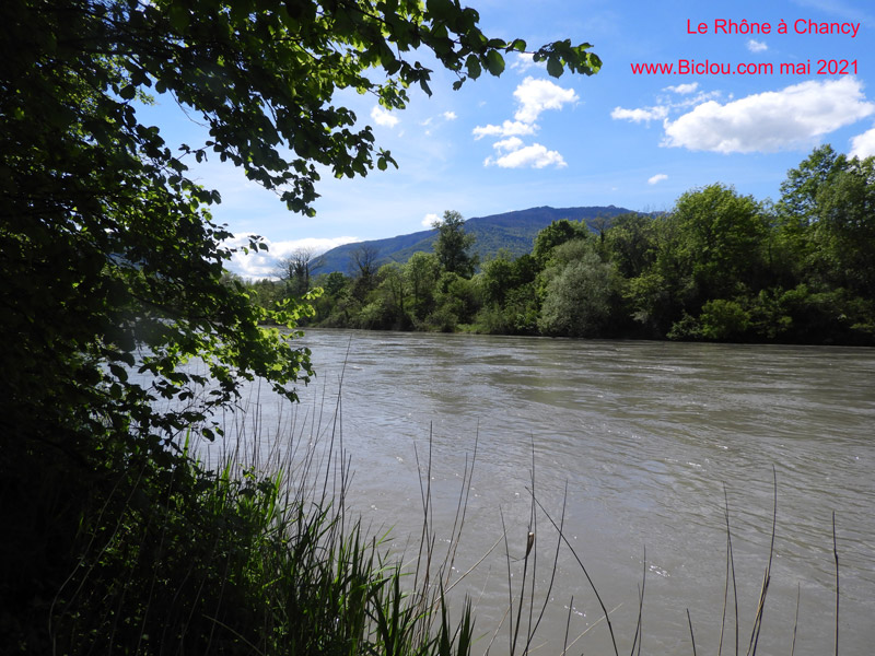 Visite du Rhône tout proche, en cours de vidange ..