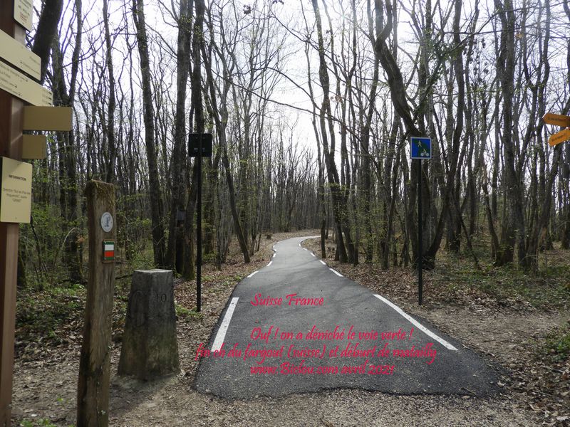 Frontière : Voie verte et France .. et le GR 965
