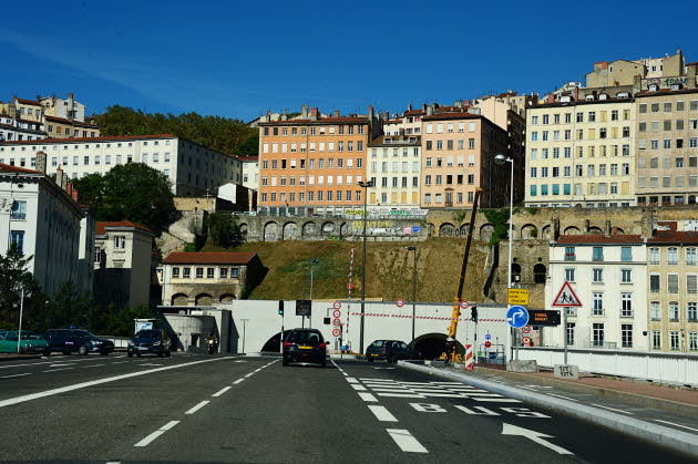 Entrée Est du Tunnel doux de la croix Rousse (photo progrès de Lyon)