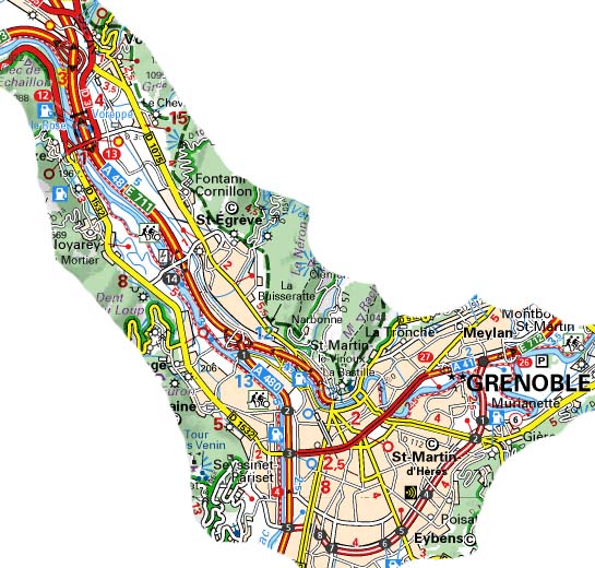plan-voie-verte-Drac-grenoble-carte-Michelin