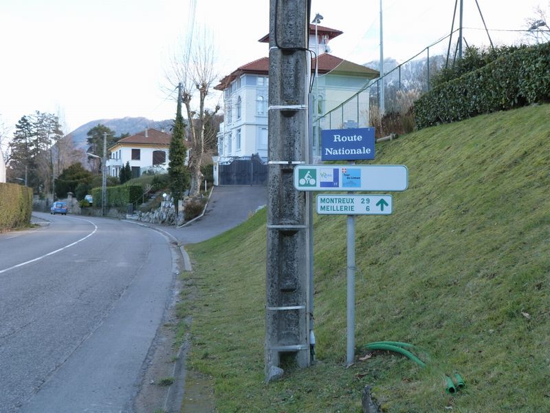 Balisage Eurovélo17 sur la D1005