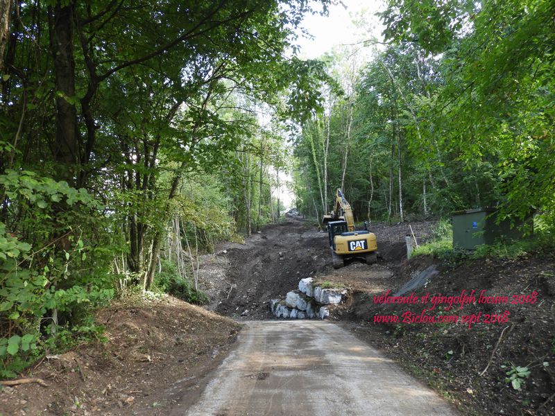 Sept 2018 : véloroute en travaux à st Gingolph